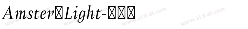 Amster Light字体转换